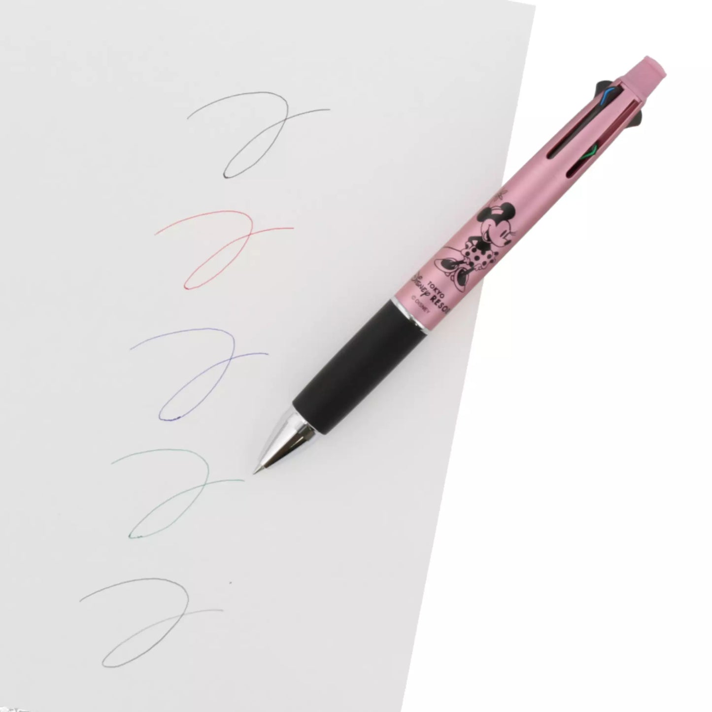 Ballpoint pen 4 colors & mechanical pencil <Jetstream> Minnie - Disney Store Japan