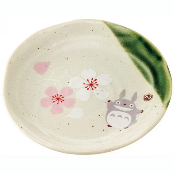 Totoro Sakura Pattern Japanese Small Plate -Ghibli Studio