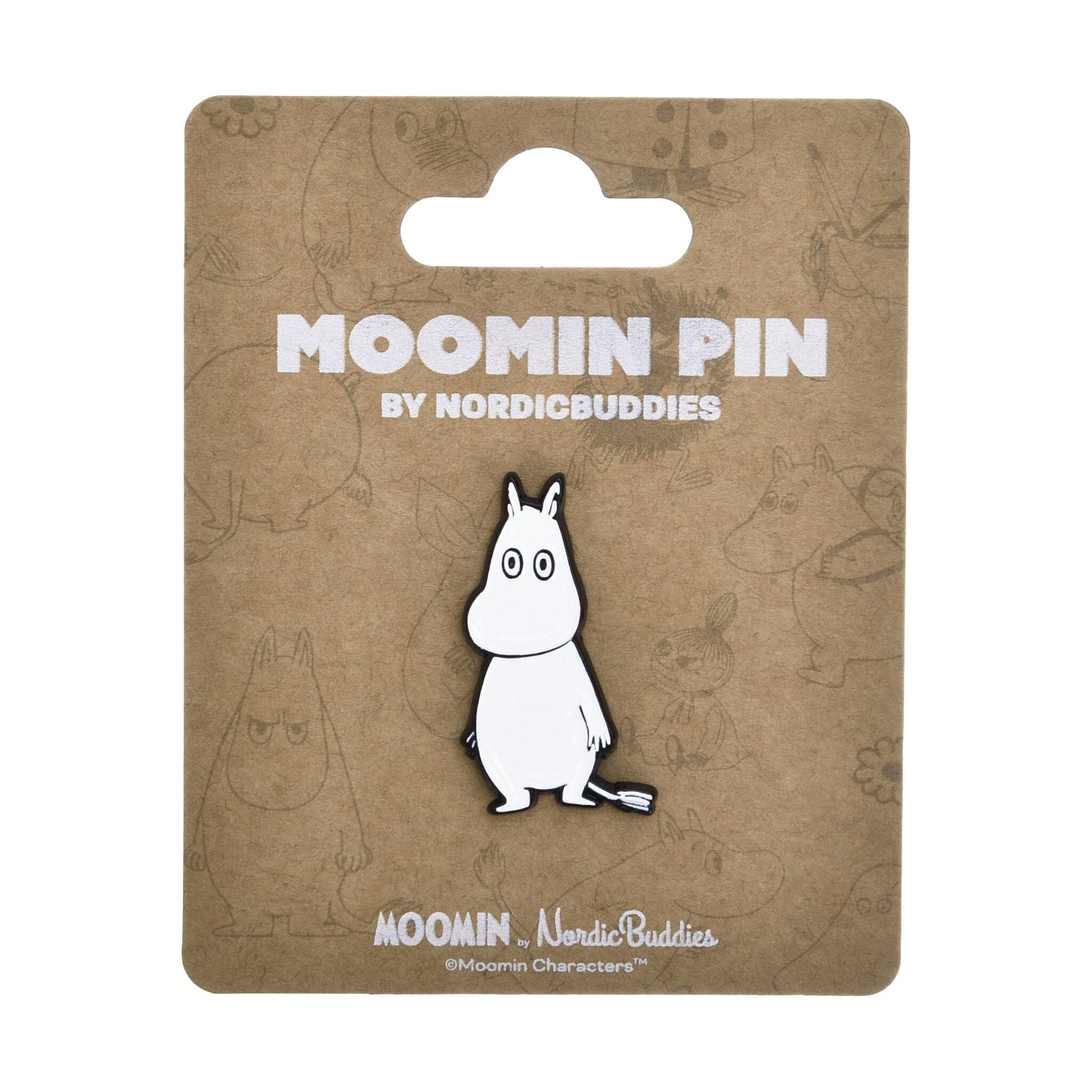 Nordicbuddies Moomin Standing Pin Badge Die-Cut Accessory MPIN13
