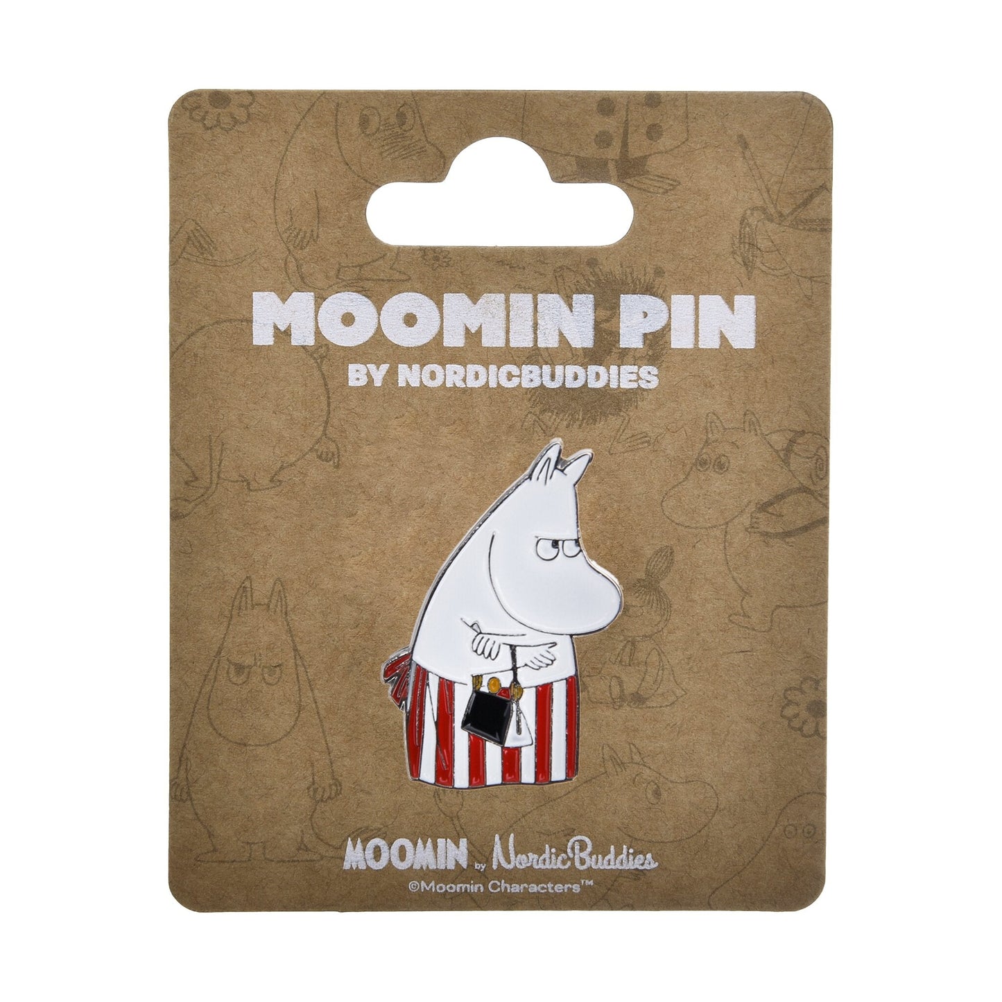 Nordicbuddies Moomin Mom Die-Cut Metal Pin Badge MPIN37