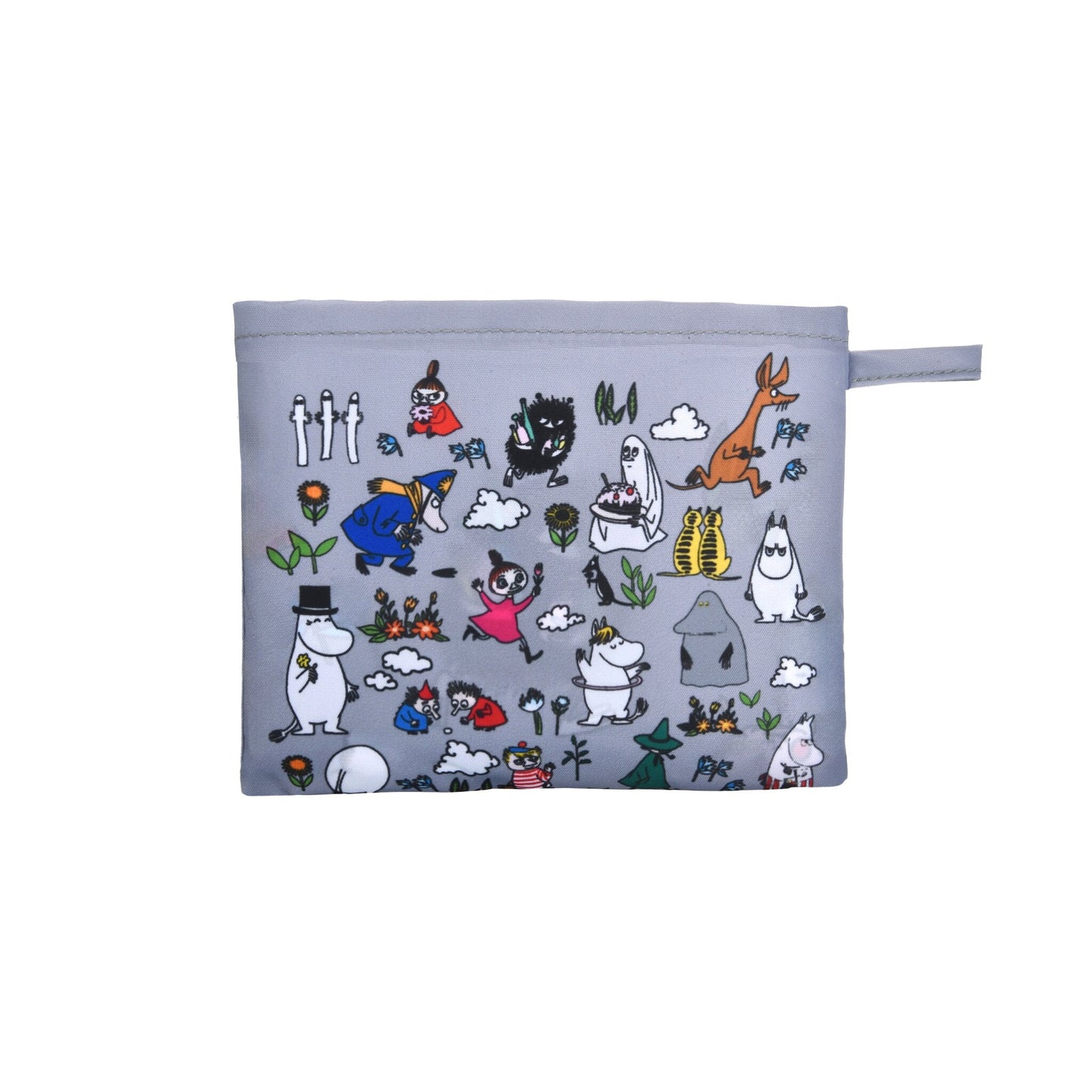 Nordicbuddies Moomin All Star Foldable Shopping Bag Grey Polyester