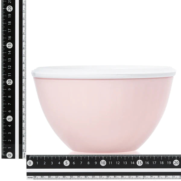 Heat-Resistant Microwave Bowl & Strainer & Lid Set 20cm Pink - Francfranc Limited