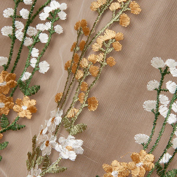 Tulle Ribbon Apron Brown - Francfranc Limited