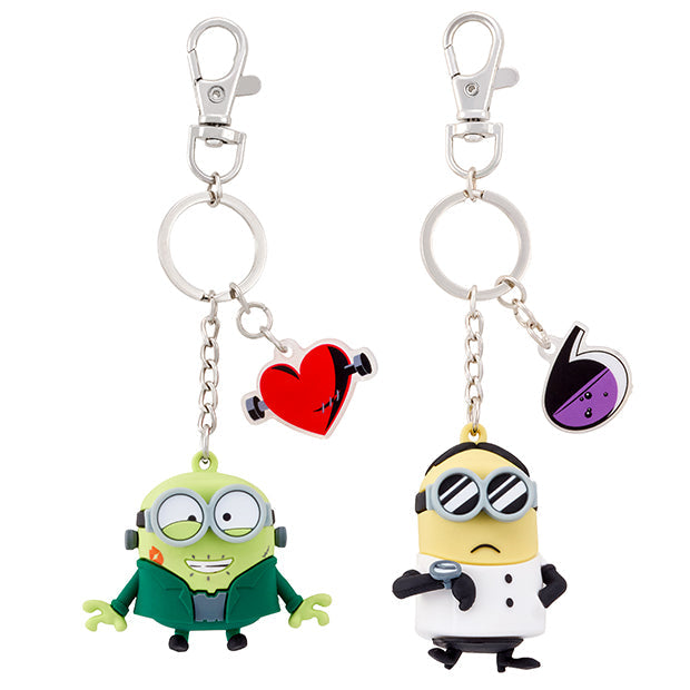 Minions Halloween Bob & Dave Pair Keychain Set