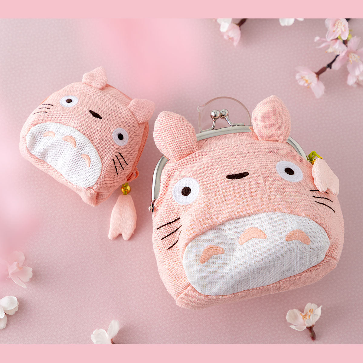Ghibli Character Totoro Sakura Design Japanese-style Mini Pouch