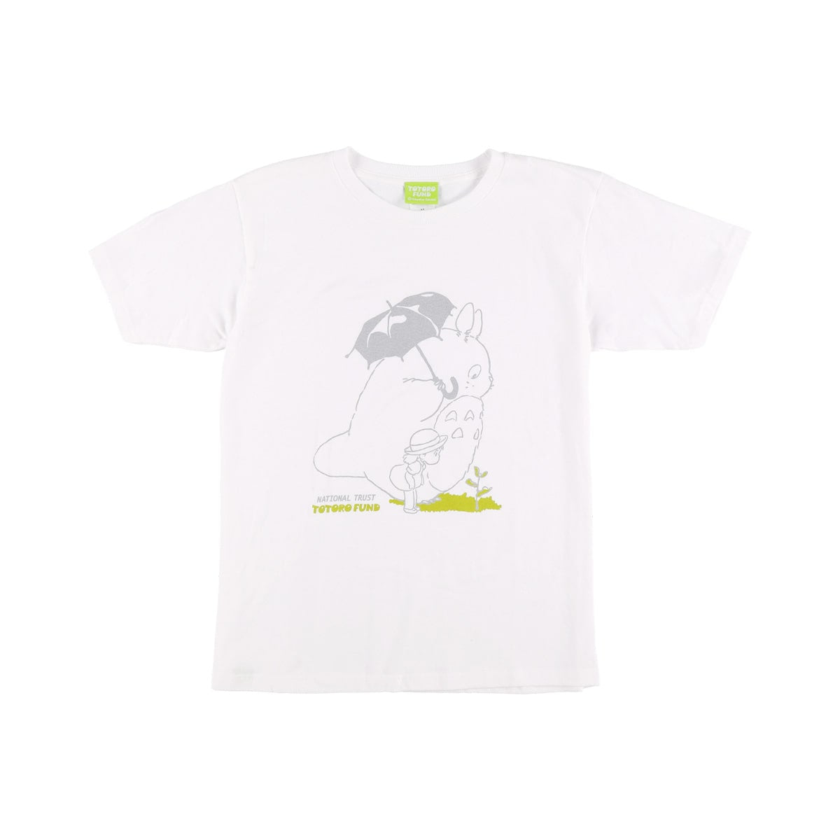 Totoro Fund Goods T-shirt (Umbrella) White -Ghibli Studio