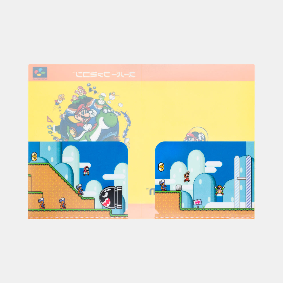 Nintendo Super Mario World Double Pocket Clear File NSJ_8_A5ABG