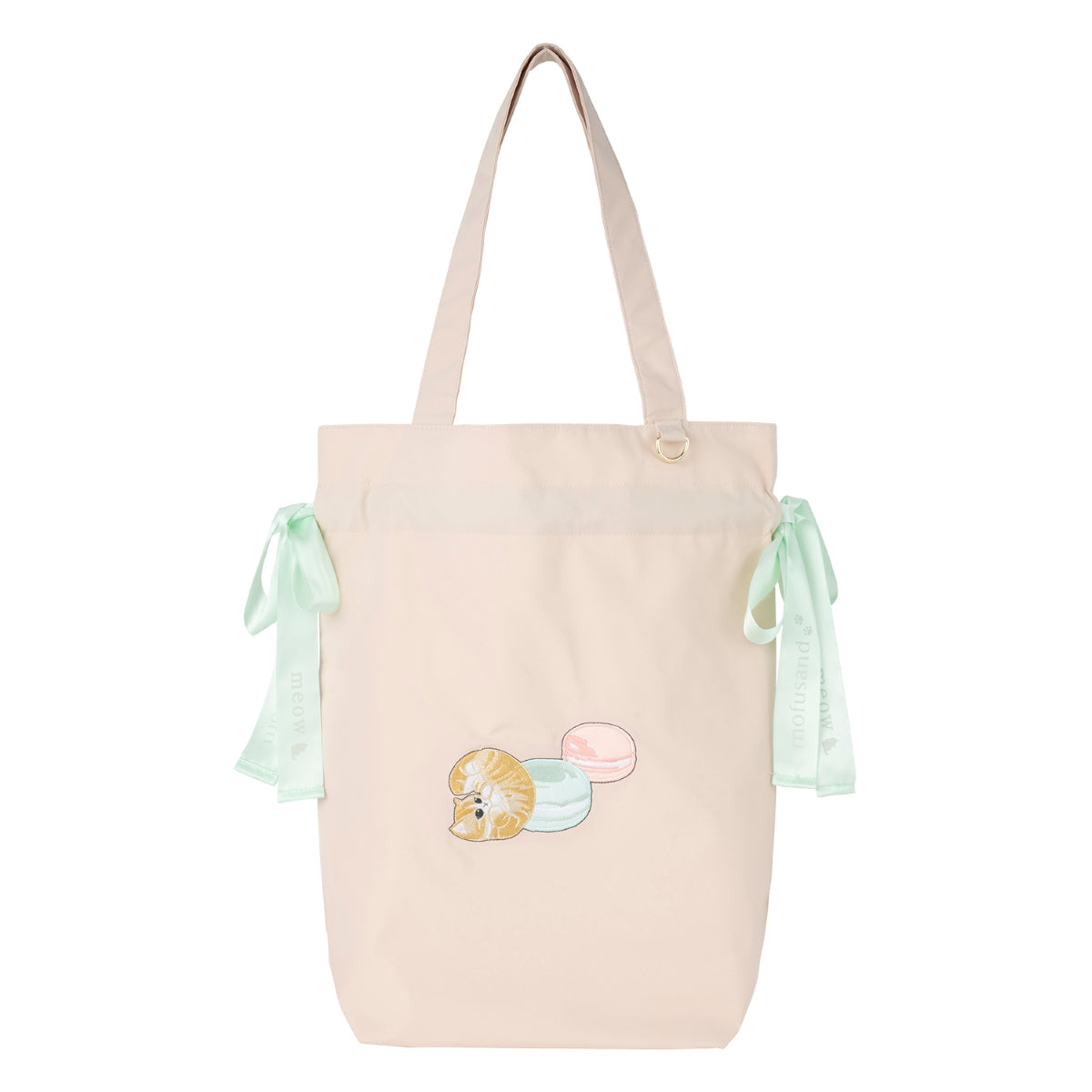 Mofusand Ribbon Tote Bag (WHITE)