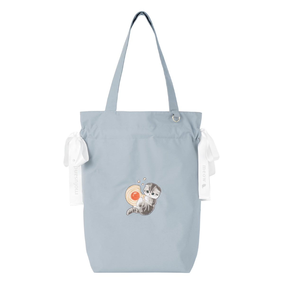 Mofusand Ribbon Tote Bag (BLUE)