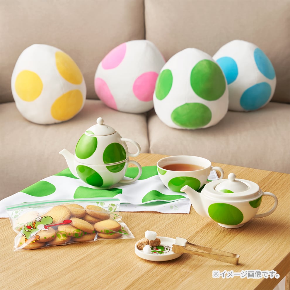 Nintendo Super Mario Yoshi Egg Green Plush Cushion