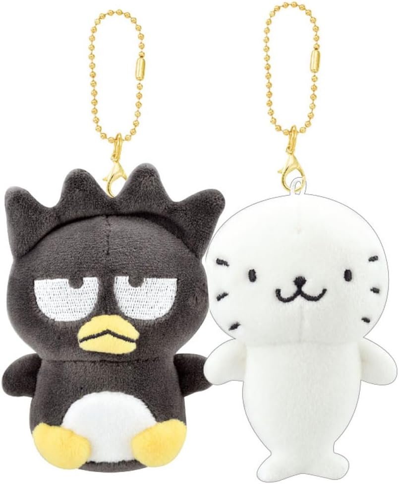 Crux Sanrio Badtz-Maru & Good Hanamaru Plush Keychain Set