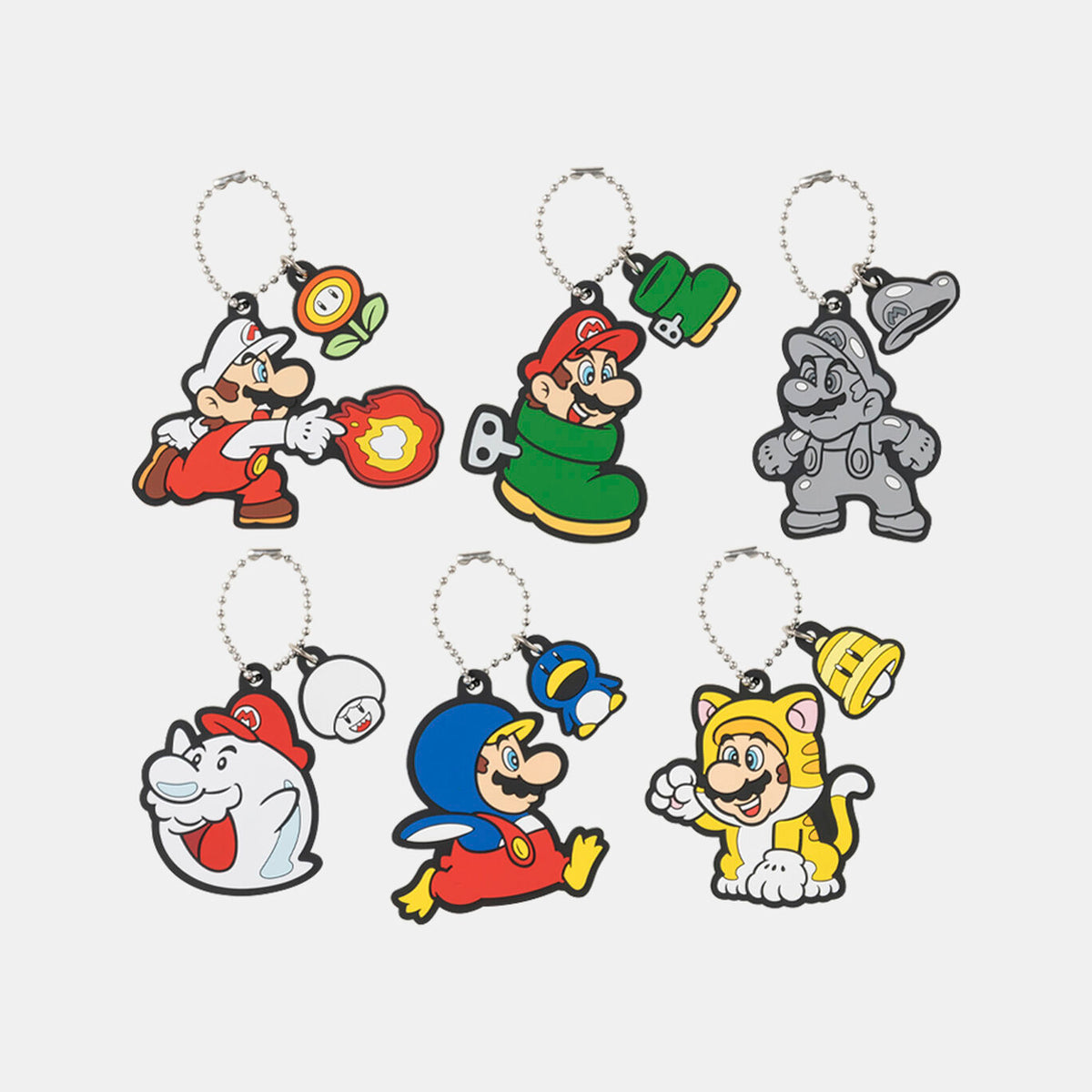 Nintendo Super Mario Power-Up Rubber Keychain Vol. 1