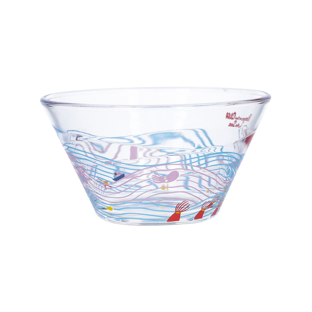 Ponyo on the Cliff by the Sea Glass Small Bowl Umi no Naka