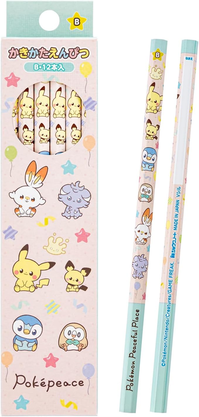 Showa Note Pokémon Poke Peace Hexagonal Writing Pencils