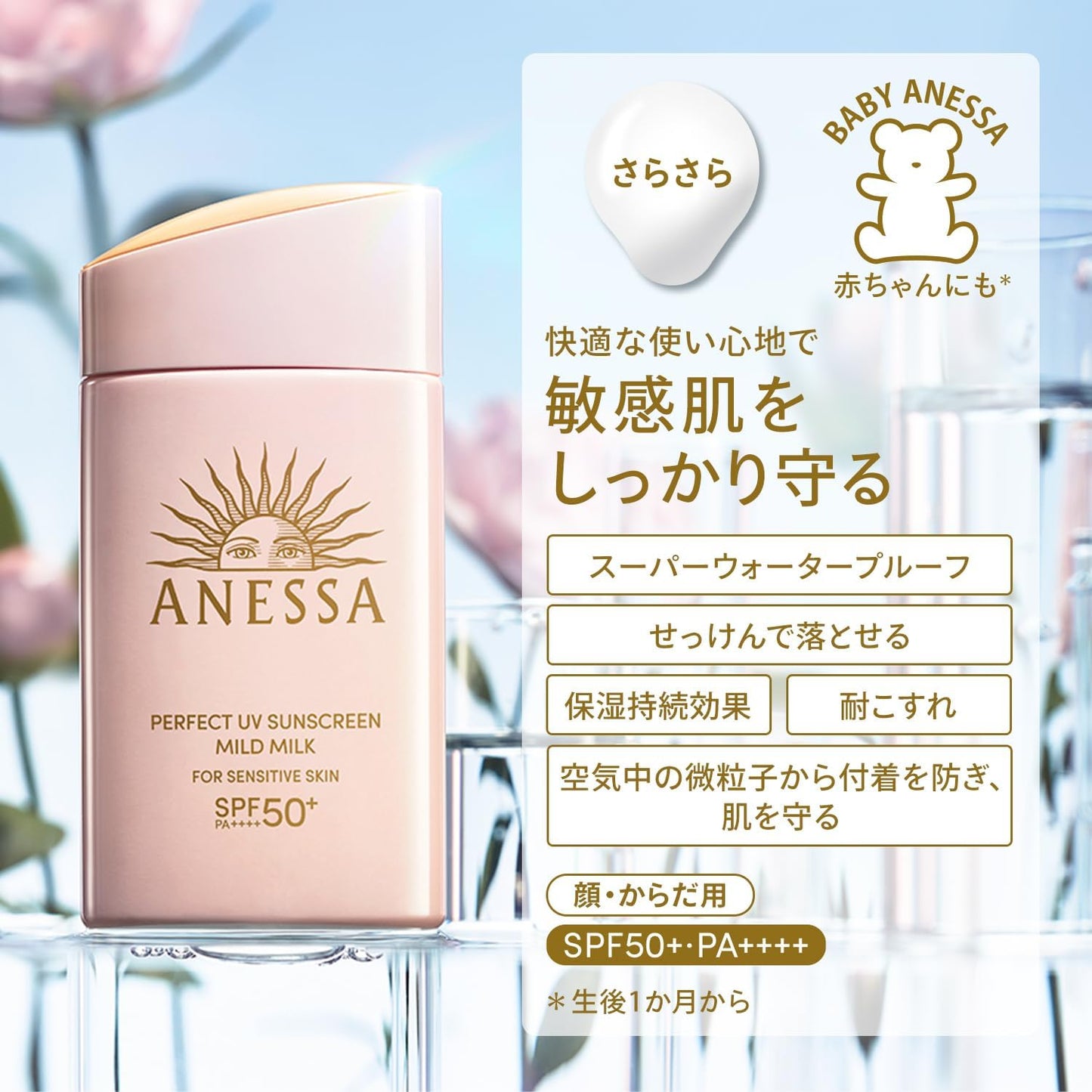 Anessa Perfect UV Sunscreen Mild Milk (90g)
