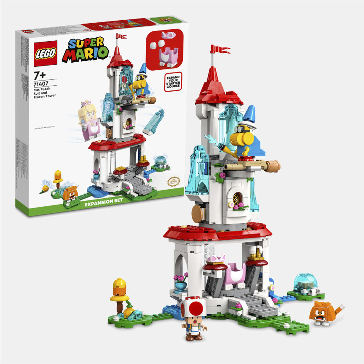 LEGO Super Mario Cat Peach Suit Frozen Tower NSJ_8_BBABK