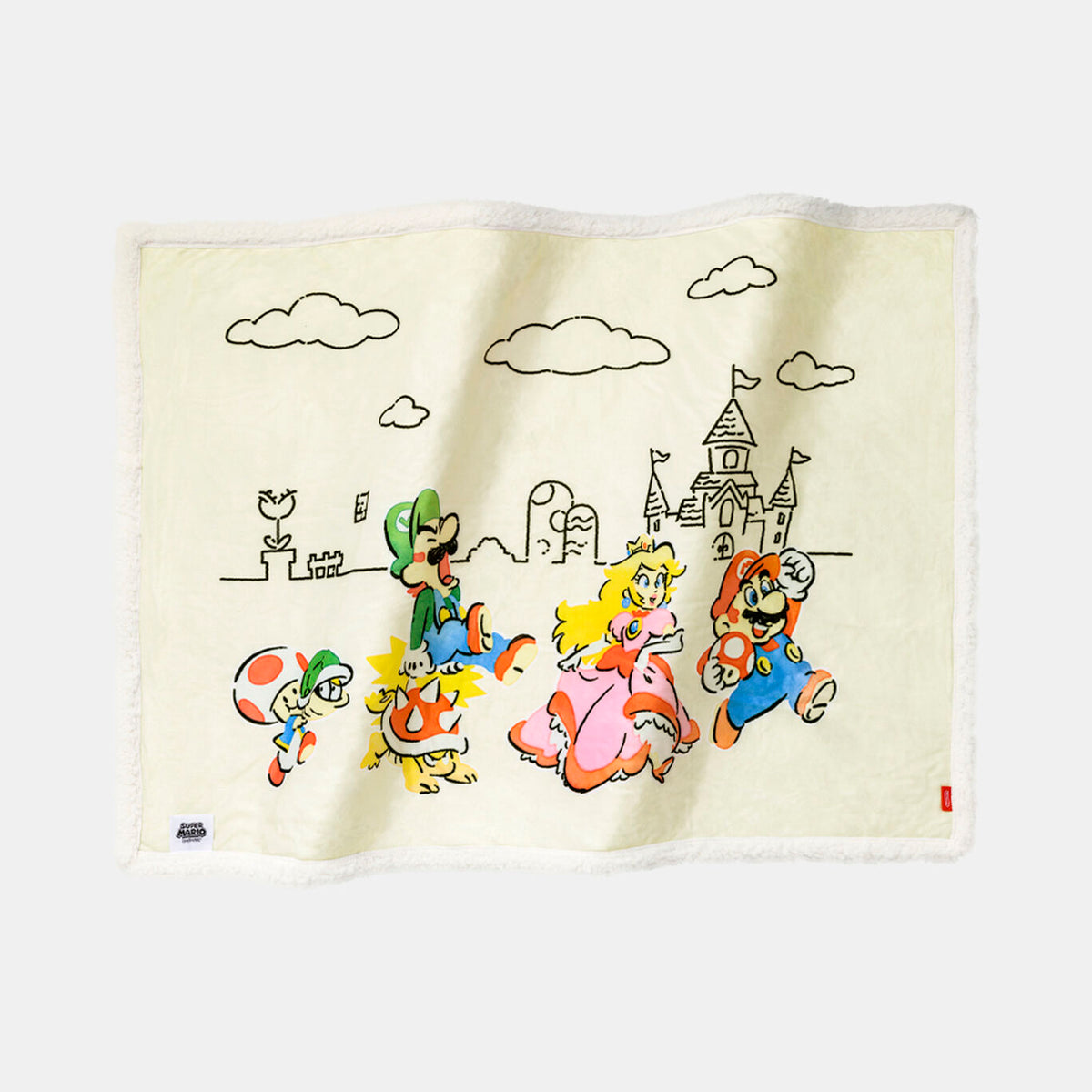 Nintendo Super Mario Family Life Throw Blanket