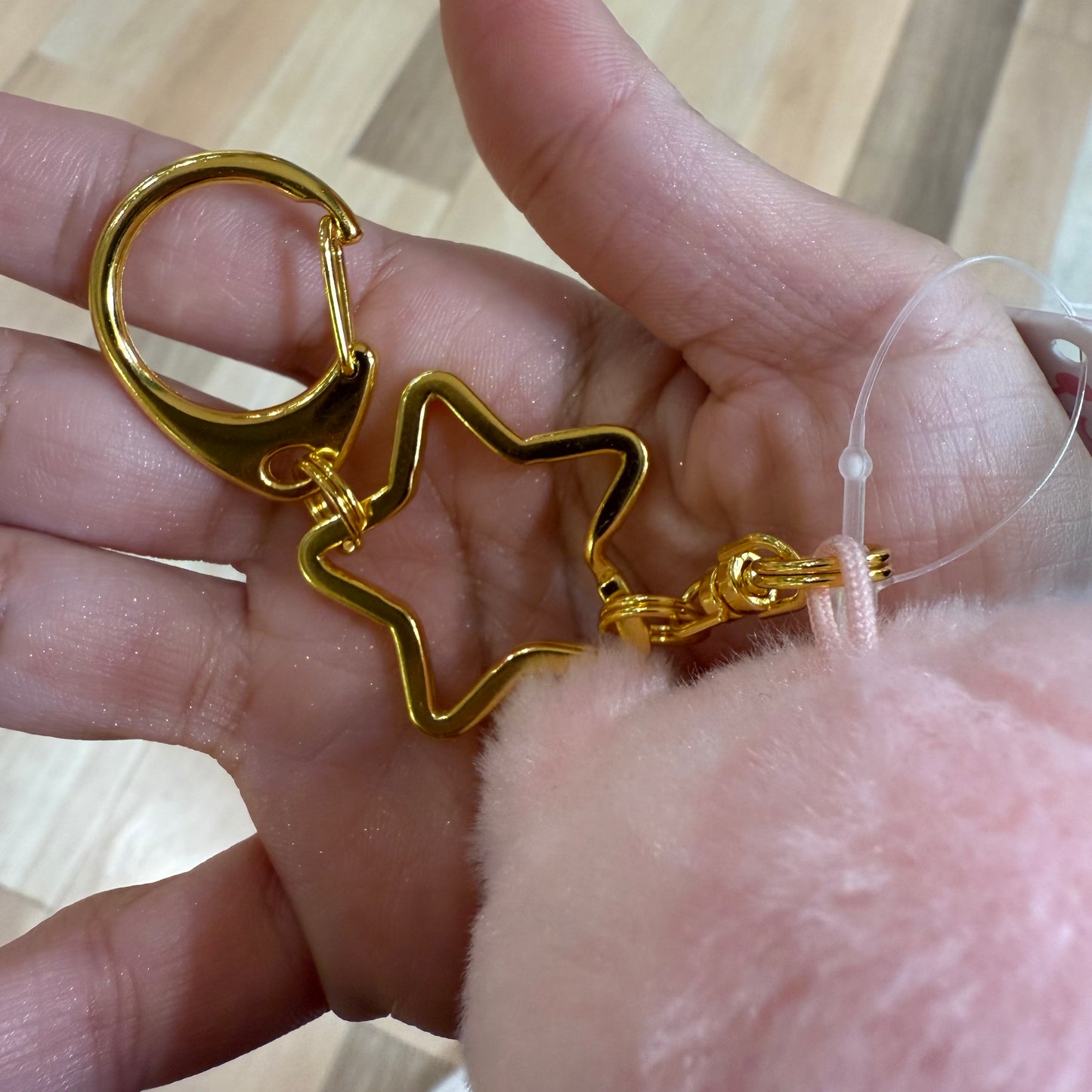 Mini Mofu Kirby Mascot Keychain