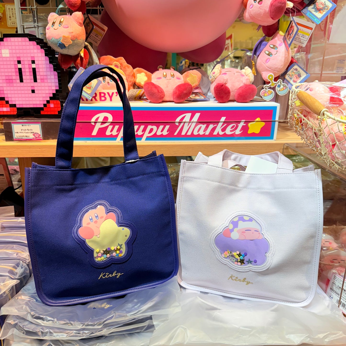 Sleeping Kirby White Tote Bag