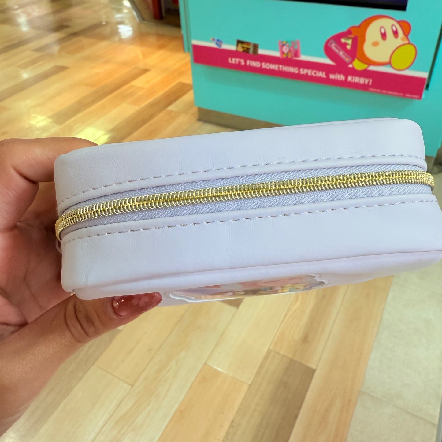 Sleeping Kirby White Pouch