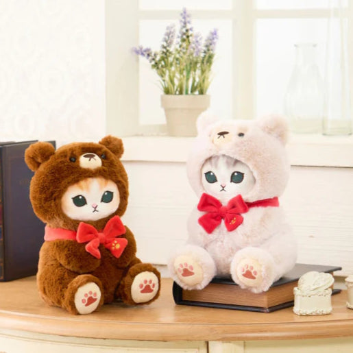 Mofusand Teddy Bear Cat Plush Toy (Brown)