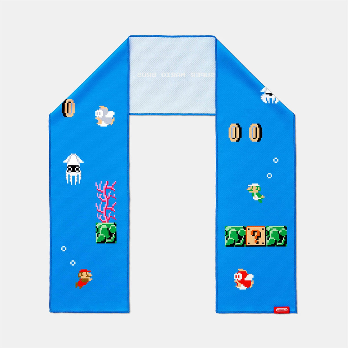 Super Mario Travel Underwater Course Cool Towel NSL_8_AAABE