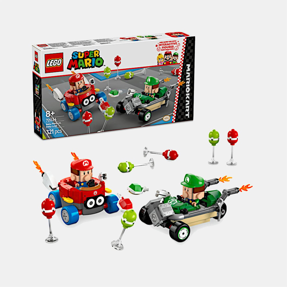 LEGO Super Mario Mario Kart Baby Mario vs Baby Luigi NSJ_8_BBACX