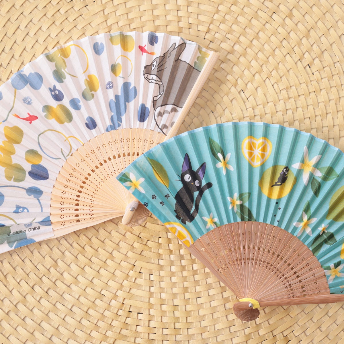 Studio Ghibli My Neighbor Totoro Folding Fan Goldfish Water Rings