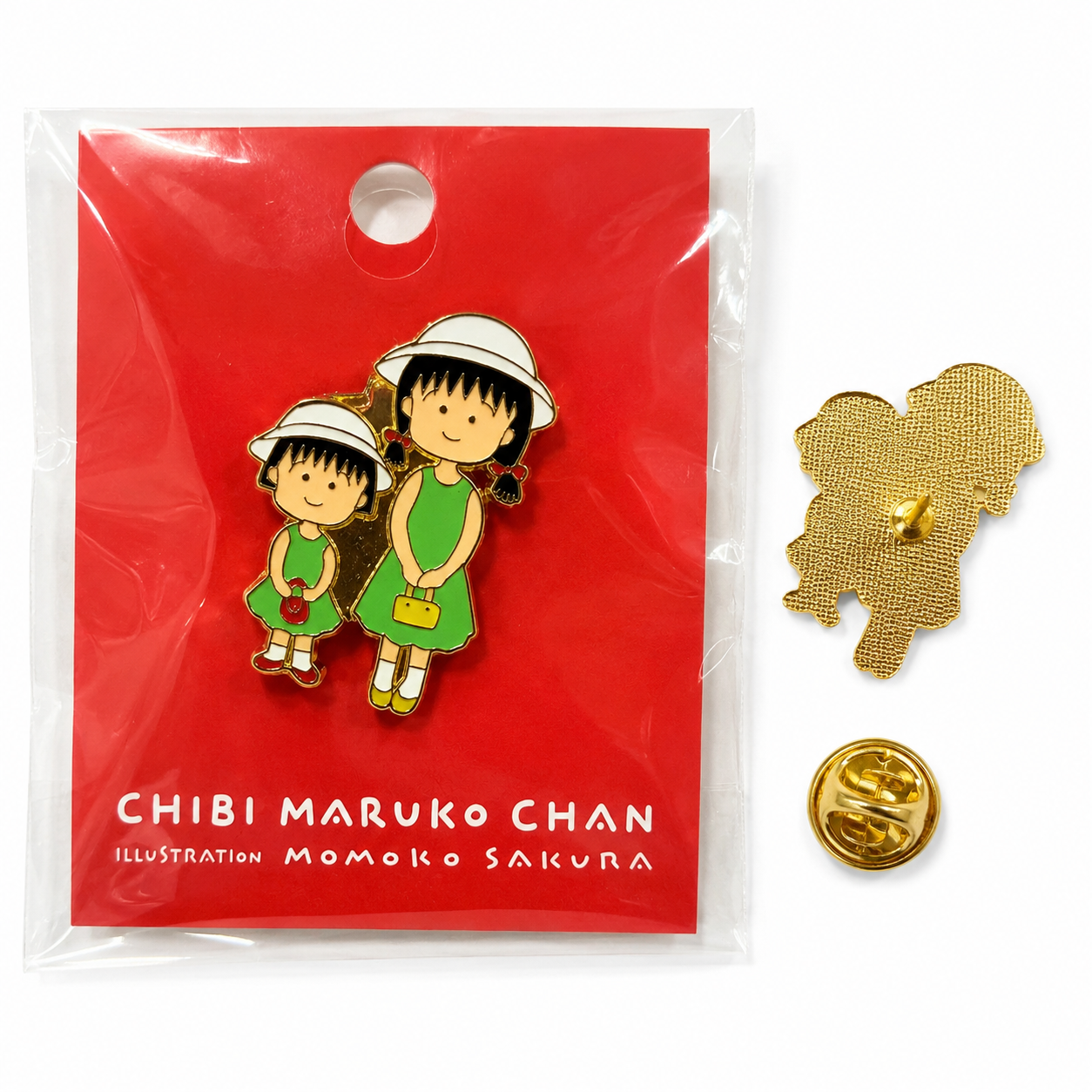 Chibi Maruko Chan & Tama Chan Enamel Pin Badge – Original Design Collectible Brooch - Yorozuya Store