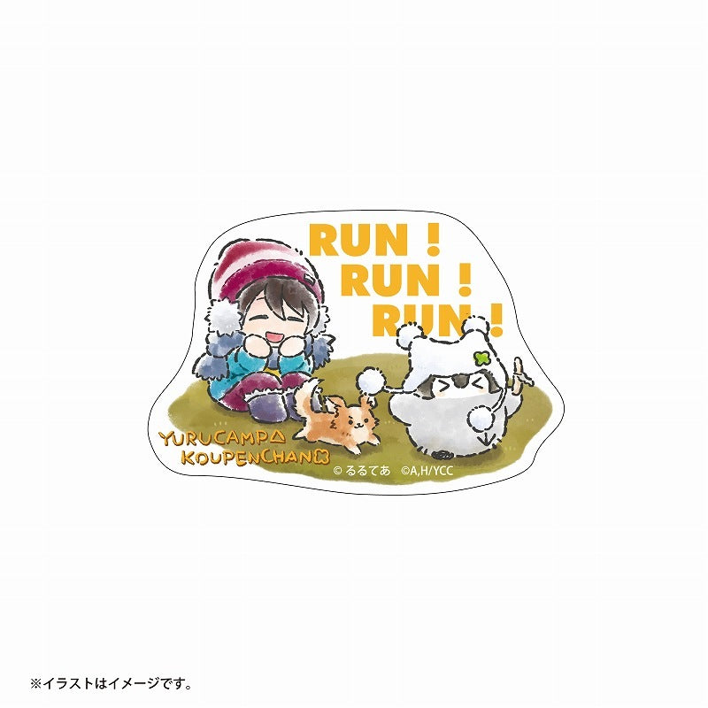 Yuru Camp x Koupen chan Sticker 1pc