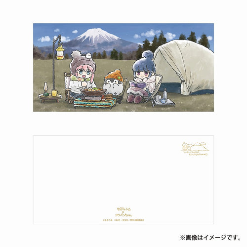 Yuru Camp x Koupen chan Postcard 1pc