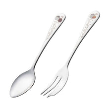 قم بتحميل الصورة في عارض الصور، Koupen chan Stainless Tea Time Spoon &amp; Fork Set