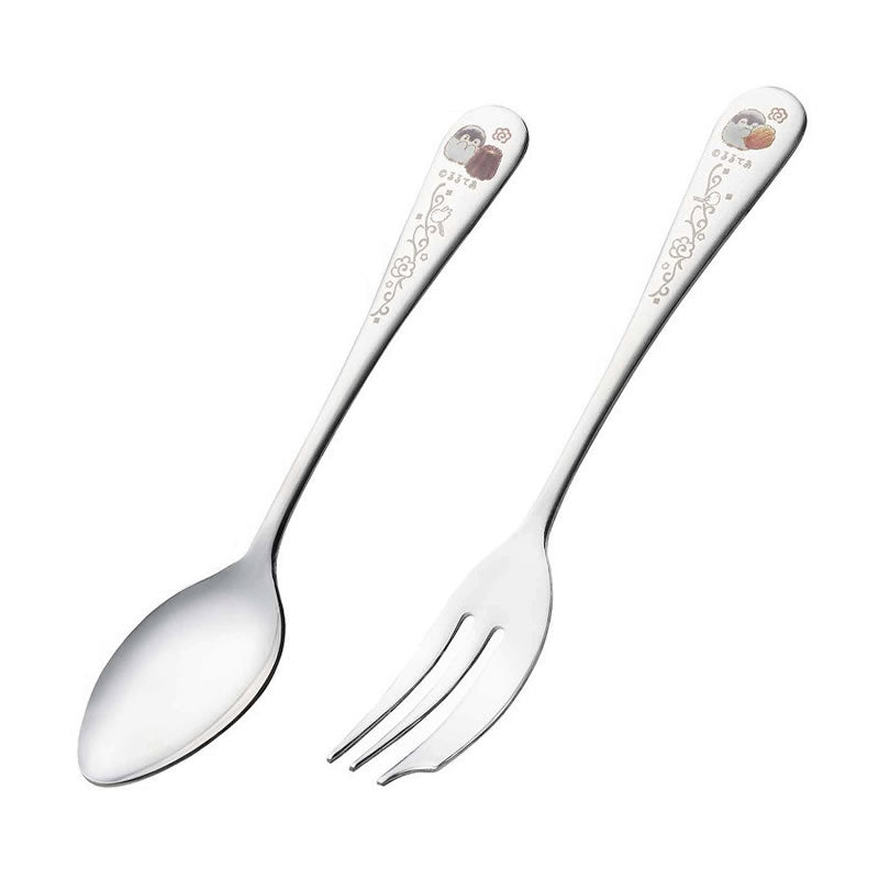 Koupen chan Stainless Tea Time Spoon & Fork Set