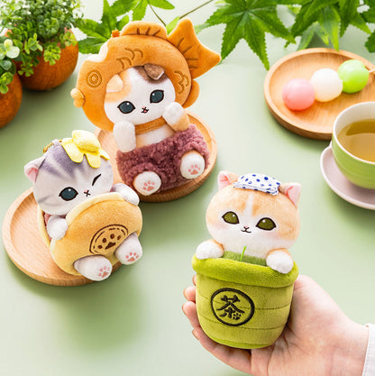 Mofusand Wagashi Nyan Mascot Keychain Dorayaki Plush