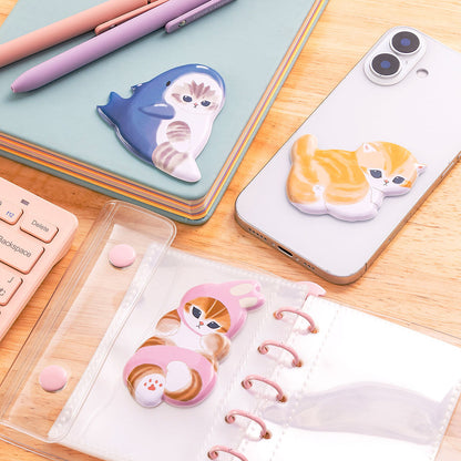 Mofusand Shark Cat Large Puffy Sticker
