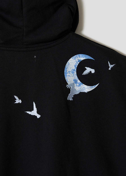 Detective Conan The Magician Under the Moonlight Big Silhouette Hoodie