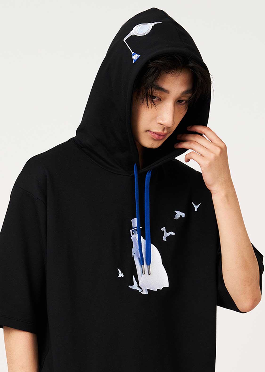 Detective Conan The Magician Under the Moonlight Big Silhouette Hoodie