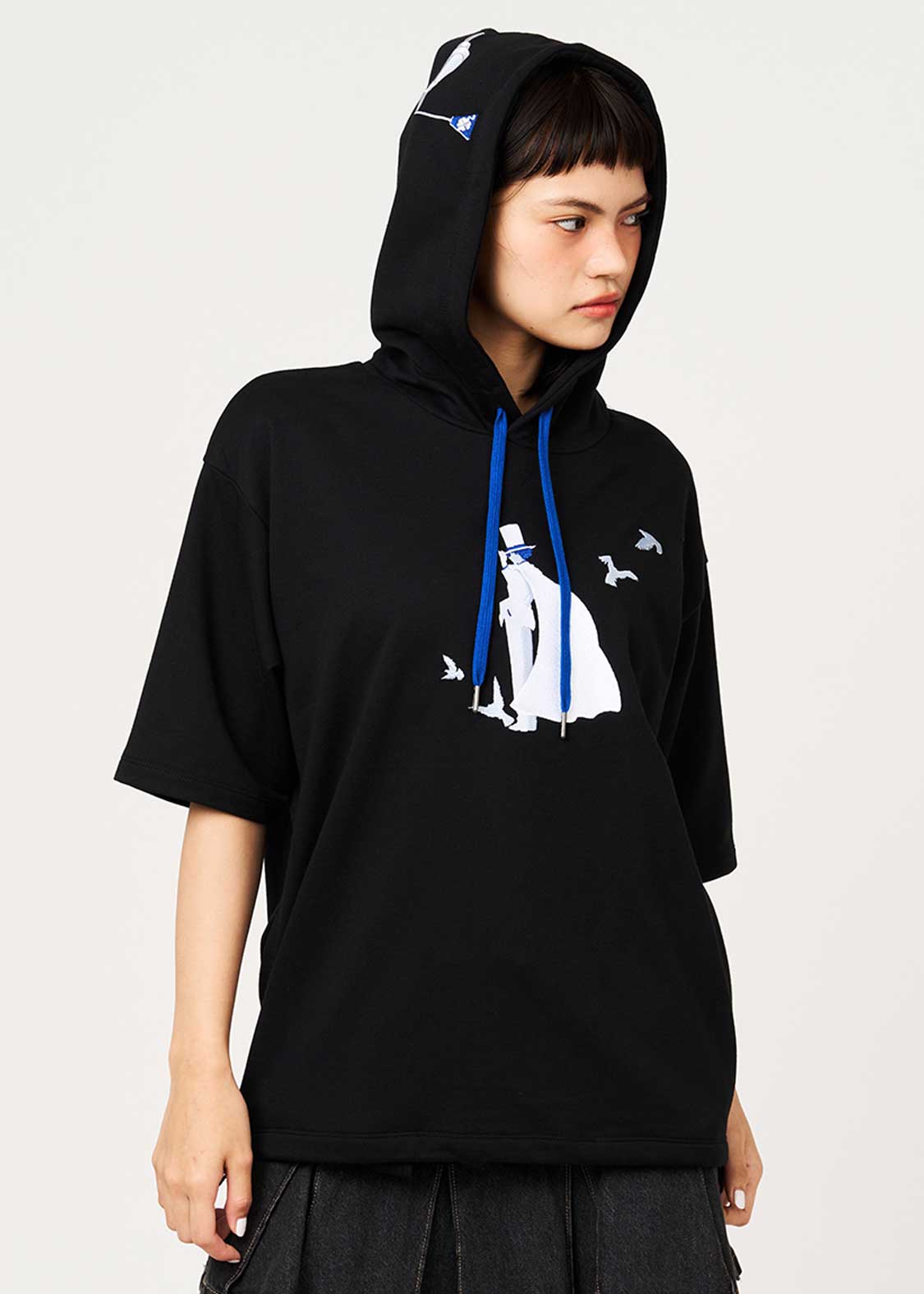 Detective Conan The Magician Under the Moonlight Big Silhouette Hoodie