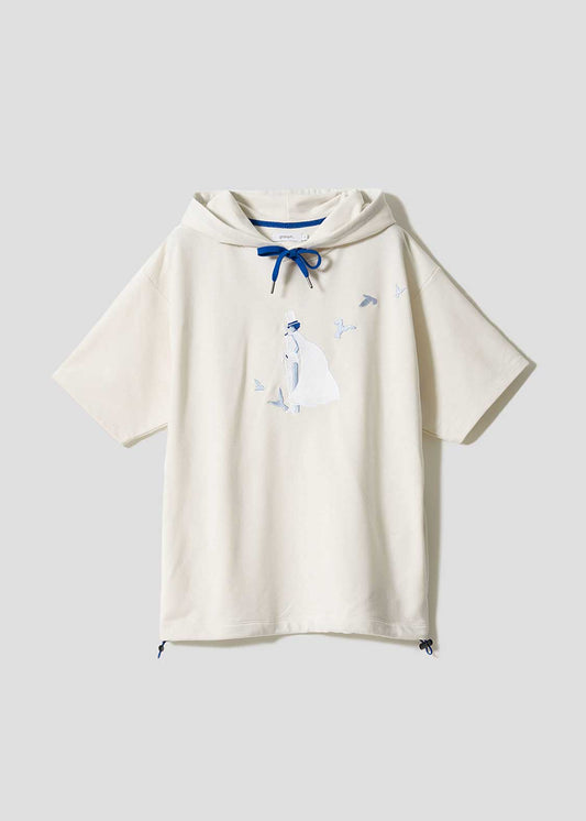 Graniph Detective Conan The Magician Under the Moonlight Short-Sleeve Hoodie