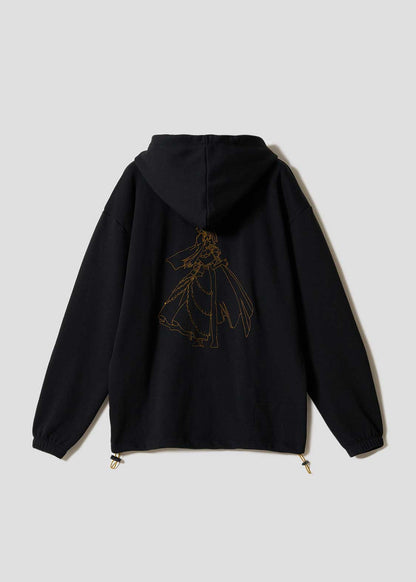 Graniph Detective Conan The Black Knight Zip Hoodie Black