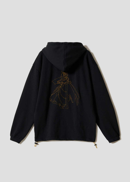 Graniph Detective Conan The Black Knight Zip Hoodie Black
