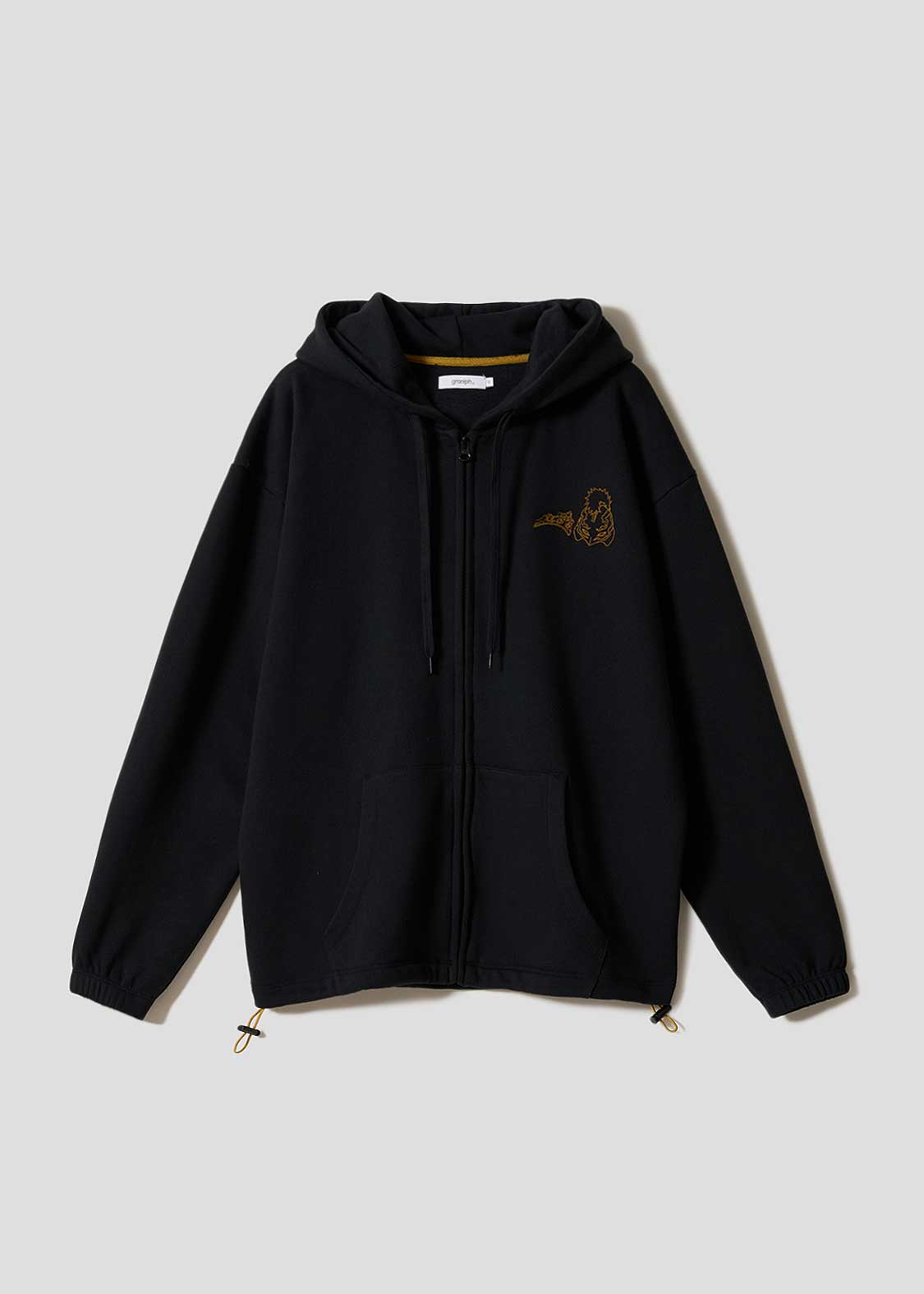 Graniph Detective Conan The Black Knight Zip Hoodie Black