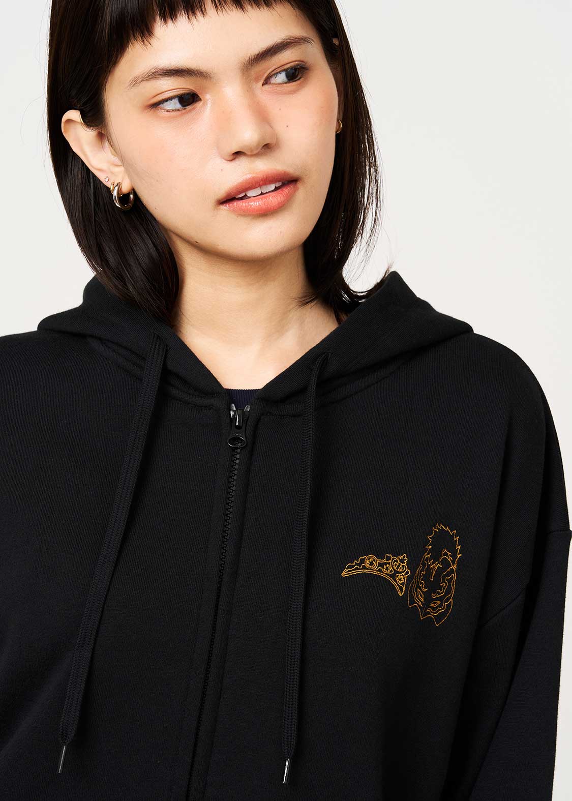 Graniph Detective Conan The Black Knight Zip Hoodie Black