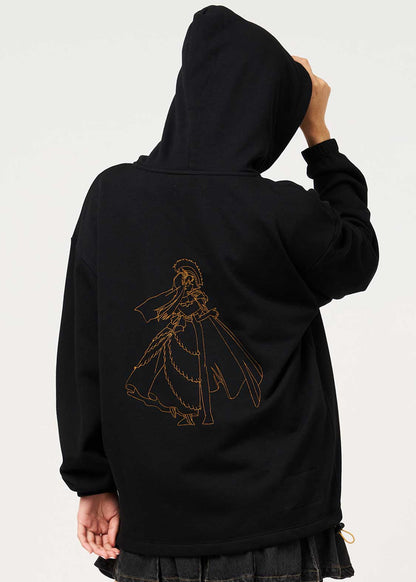 Graniph Detective Conan The Black Knight Zip Hoodie Black