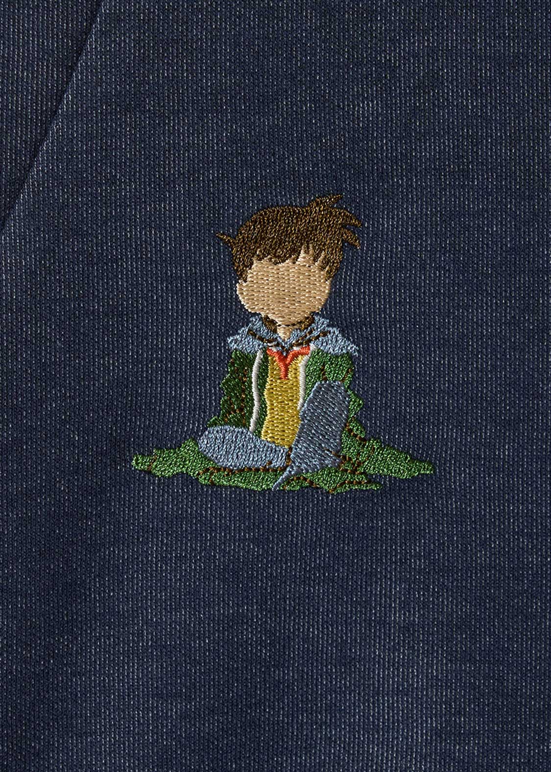 Graniph Detective Conan Double-Faced Cardigan The Shrunken Detective Unisex Navy