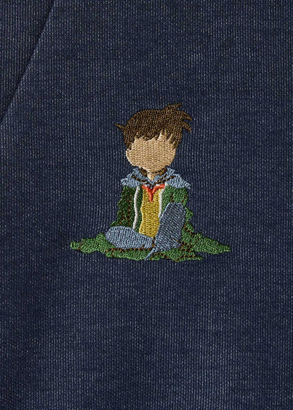 Graniph Detective Conan Double-Faced Cardigan The Shrunken Detective Unisex Navy