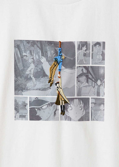 Detective Conan The Bond Between Two People Big Silhouette T-Shirt Unisex