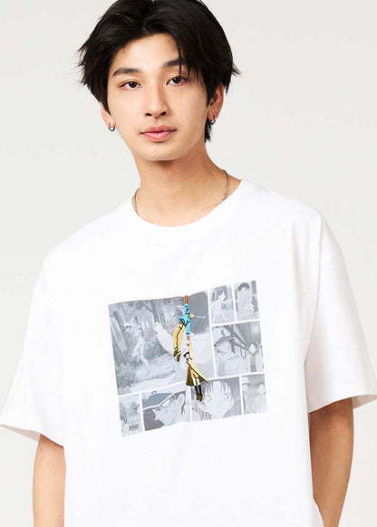 Detective Conan The Bond Between Two People Big Silhouette T-Shirt Unisex