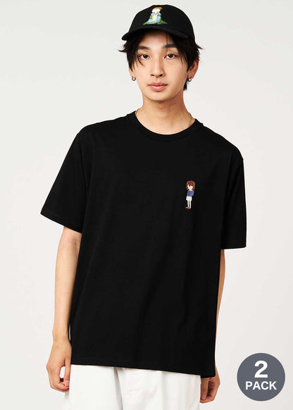 Detective Conan 2-Pack Icon T-Shirt Unisex Black