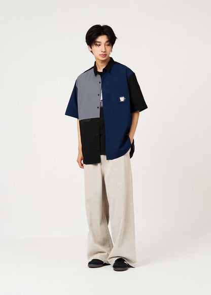 Graniph Detective Conan Triple Face Loose Fit Short-Sleeve Shirt